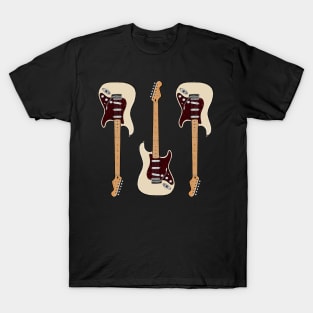 Triple Olympic Pearl Stratocaster T-Shirt